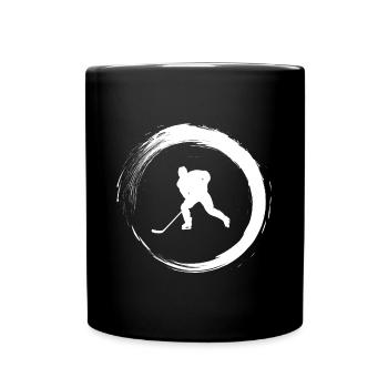 Hockey sur glace - Mug uni - noir - Devant