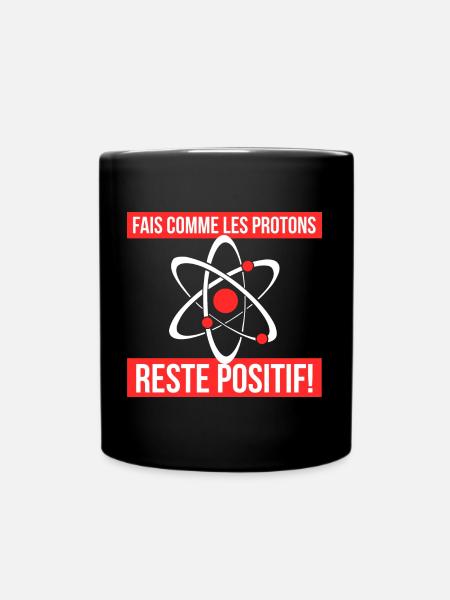 protons - Mug uni - noir
