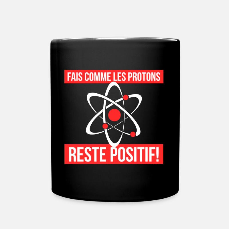 protons - Mug uni - noir