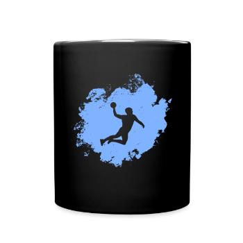 Handballer - Tasse einfarbig - Schwarz - Vorne