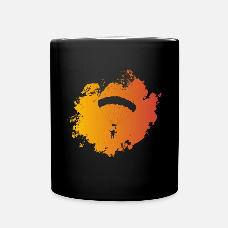 Paragliding - Tasse einfarbig - Schwarz