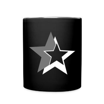 star - Full Colour Mug - black - Front