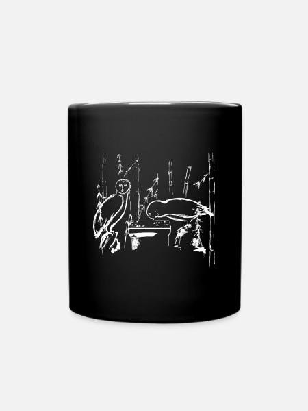 Hibou go player blanc - Mug uni - noir