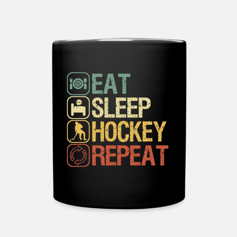 Hockey - Tasse einfarbig - Schwarz