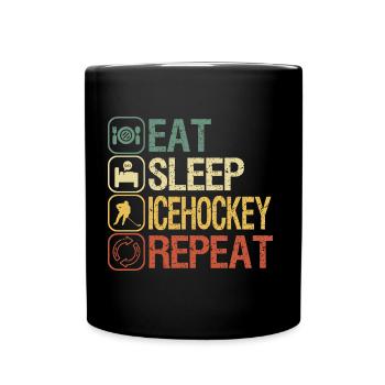 hockey sur glace - Mug uni - noir - Devant
