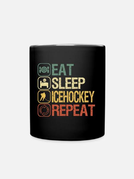 Eishockey - Tasse einfarbig - Schwarz