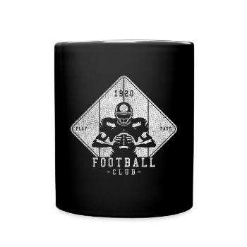 Vintage Football Club Design 1920 - Tasse einfarbig - Schwarz - Vorne
