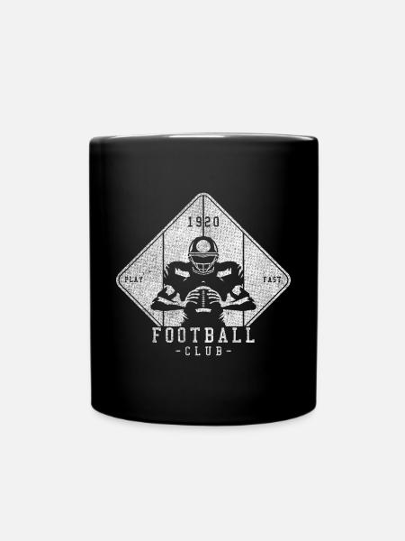 Vintage Football Club Design 1920 - Tasse einfarbig - Schwarz