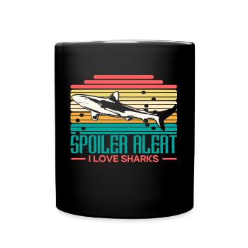 Requin Prédateur Idée cadeau - Mug uni - noir - Devant