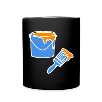 Painter Painter Painter - Full Colour Mug - black - Front