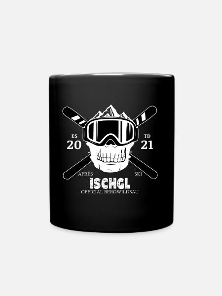 Ischgl Ski Sknowboard - Tasse einfarbig - Schwarz