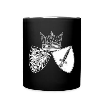 Essen - Stadt - Adler - Schild und Krone - Wappen - Tasse einfarbig - Schwarz - Vorne