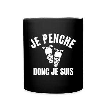 moto, moto sport, moto humour - Mug uni - noir - Devant