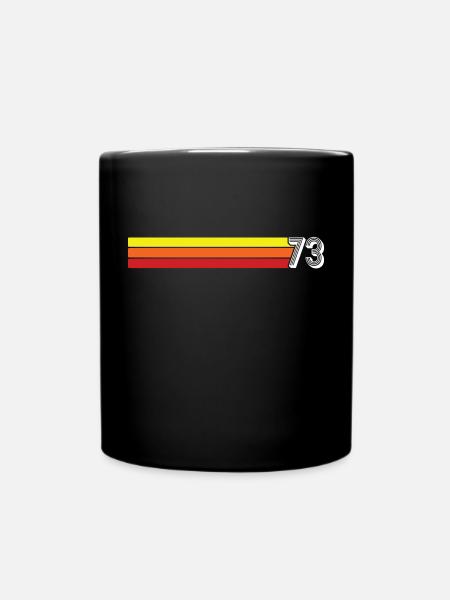 Retro 1973 t-shirt 73 vintage 1973 - Full Colour Mug - black