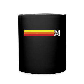 T-shirt rétro 1974 74 millésime 1974 - Mug uni - noir - Devant