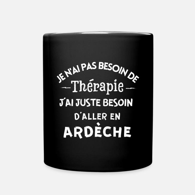 Ardèche, Ardèche humour, je suis Ardéchois - Mug uni - noir