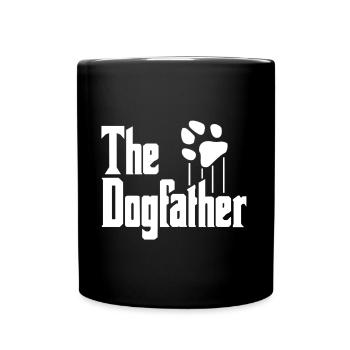 Dog Dog Dog Dad Dog Father The Dogfather - Full Colour Mug - black - Front
