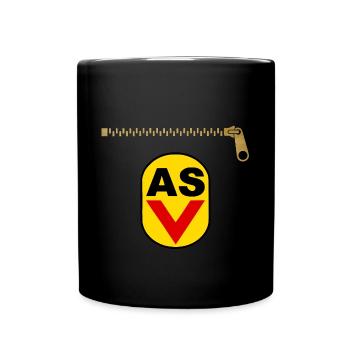 DDR - ASV - NVA - Retro Ostalgie - Tasse einfarbig - Schwarz - Vorne