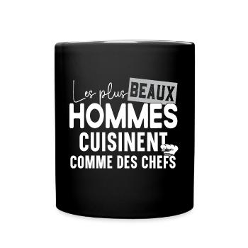 Cuisinier Homme Métier Humour Cadeau Fête Pères - Mug uni - noir - Devant