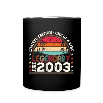 Legend June 2003 19th Birthday Gift Men - Full Colour Mug - black - Front