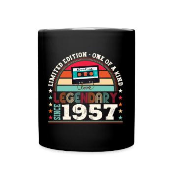Legendary 1957 65th Birthday Gift Men - Fun - Full Colour Mug - black - Front