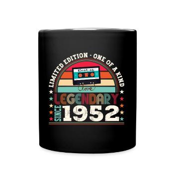 Legendary 1952 70th Birthday Gift Men - Fun - Full Colour Mug - black - Front