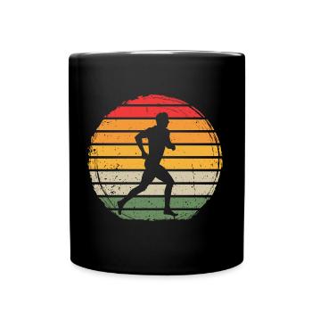 Runner Vintage - Full Colour Mug - black - Front