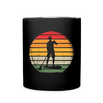 Paddle Board Vintage - Full Colour Mug - black - Front