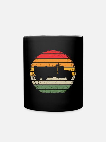 Trucker Vintage - Tasse einfarbig - Schwarz