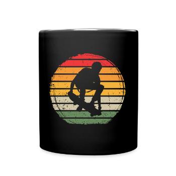 Skateboard Vintage - Full Colour Mug - black - Front