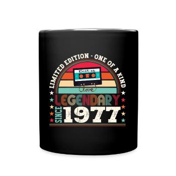Legendary 1977 45th Birthday Gift Men - Fun - Full Colour Mug - black - Front