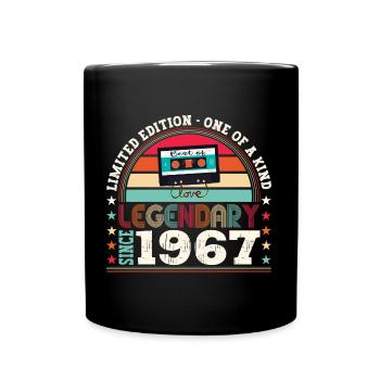 Legendary 1967 55th Birthday Gift Men - Fun - Full Colour Mug - black - Front