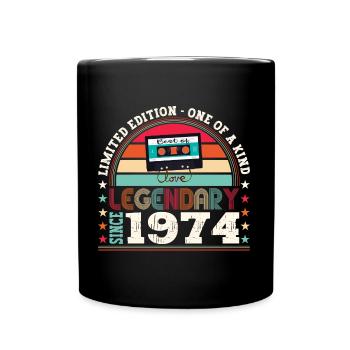 Legendary 1974 48th Birthday Gift Men - Fun - Full Colour Mug - black - Front