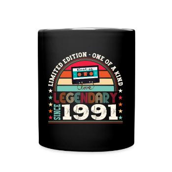 Legendary 1991 31st Birthday Gift Men - Fun - Full Colour Mug - black - Front