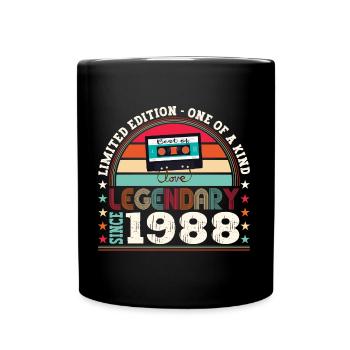 Legendary 1988 34th Birthday Gift Men - Fun - Full Colour Mug - black - Front