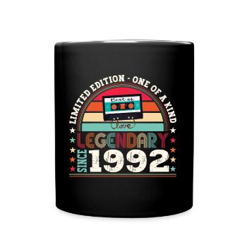 Legendary 1992 30th Birthday Gift Men - Fun - Full Colour Mug - black - Front