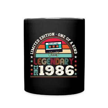 Legendary 1986 36th Birthday Gift Men - Fun - Full Colour Mug - black - Front