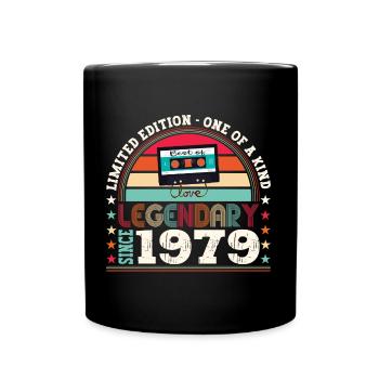 Legendary 1979 43rd Birthday Gift Men - Fun - Full Colour Mug - black - Front
