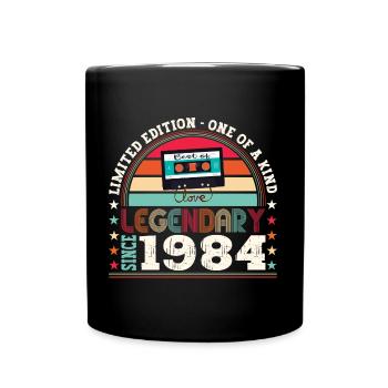 Legendary 1984 38th Birthday Gift Men - Fun - Full Colour Mug - black - Front