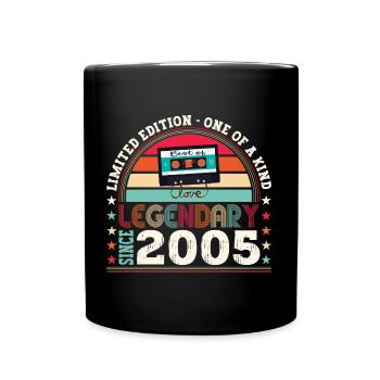 Legendary 2005 17th Birthday Gift Men - Fun - Full Colour Mug - black - Front