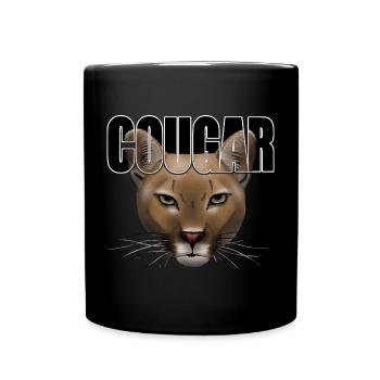 Cougar script R6Z - Full Colour Mug - black - Front