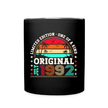 Original Juillet 1992 30ème Anniversaire Cadeau Hommes - Mug uni - noir - Devant