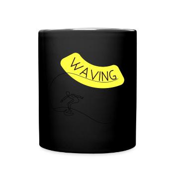 Waving Guy - Tasse einfarbig - Schwarz - Vorne