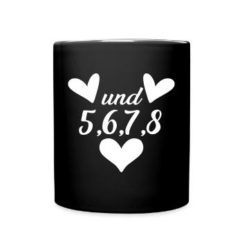 Tanzen Tanz Tanzkurs Rhythmus - Tasse einfarbig - Schwarz - Vorne