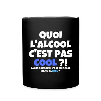 alcool, buveur de compétition, bière - Mug uni - noir - Devant