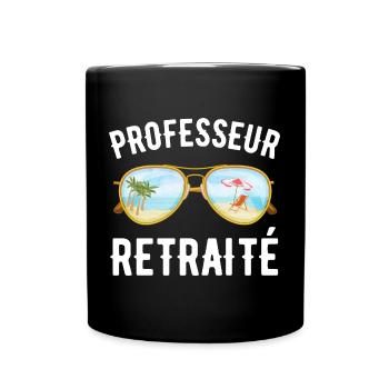 Professeur retraité humour retraite cadeau homme - Mug uni - noir - Devant