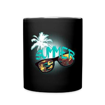 Sunglasses Palme mint - Full Colour Mug - black - Front