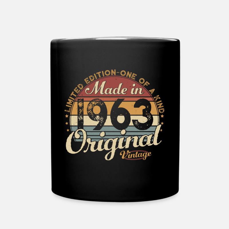 Vintage 1963 Vintage Retro Cadeau d’anniversaire - Mug uni - noir