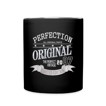 Anniversaire Vintage Vintage 2007 Original Rétro - Mug uni - noir - Devant