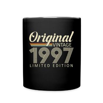 Vintage 1997 Vintage Retro Birthday Gift - Full Colour Mug - black - Front